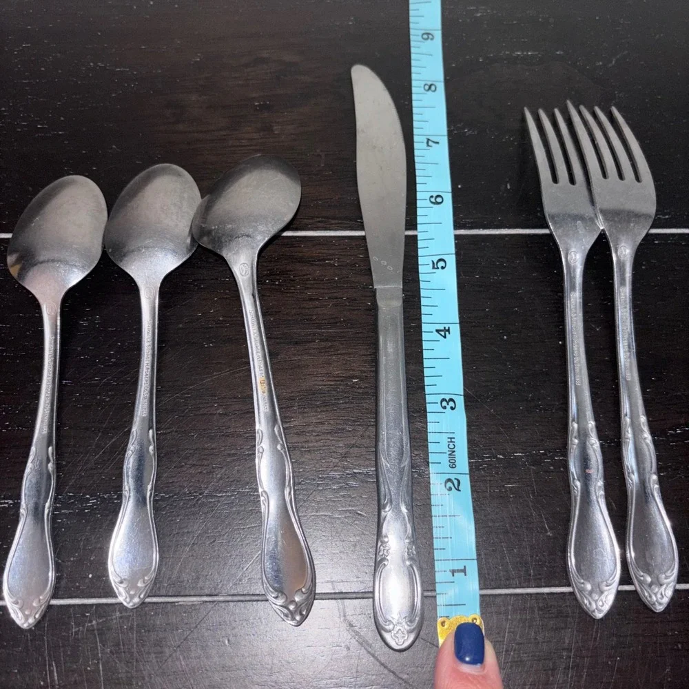 Vintage | Customcraft Stainless Flatware Set Spoons‎ Forks Knife Simeon L George